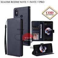 Flip case Xiaomi Redmi Note 5 /Note 5 Pro Synthetic leather wallet case -Flip cover wallet leather case premium