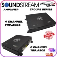 100% Original  SOUNDSTREAM Troupe Series: 2 / 4 Channel Amplifier Class A/B Power Amp Car Audio Mosfet Stereo