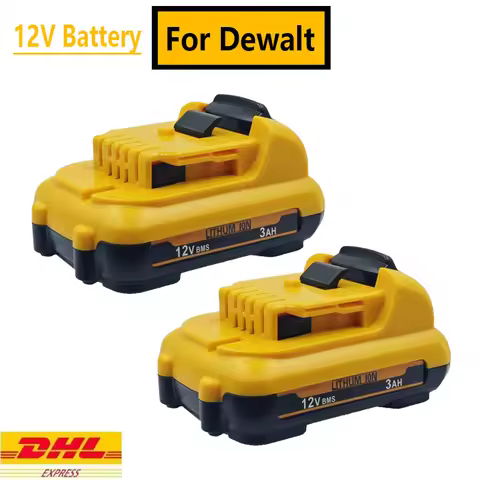 1-3Pack 10.8V/12V Replacement for Dewalt DCB120 Lithium-ion Batteries 12V 3.0Ah Battery DCB125 DCD71