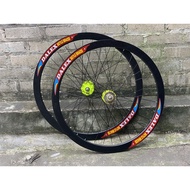 Full Color Fixed Gear hub Novatec Bicycle Rim With Tube Tires - 700c