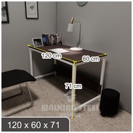 Study Table Office/ Minimalist Gaming/ with Iron Frame, Size 120x60x71