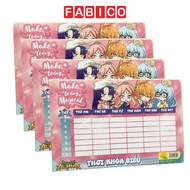 Alpha Academy Timetable Bristol Paper 300gsm