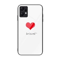 全城熱賣 - 適用於小米 Redmi Note 12 4G 國外版 彩繪玻璃手機殼（紅心）