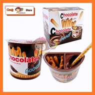 Hepin GOOD Chocolate Cookies Stick Dip in Chocolate Cream Cup 12pcsX40gm