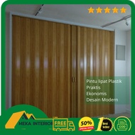 Partisi ruangan pintu lipat PVC folding door Bandung