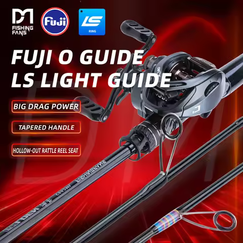 FISHINGFANS ORCA TAPERED HANDLE FUJI O /LS GUIDE RATTLE REEL SEAT L ML M POWER 1.98m 2.13m 2.43m Fis
