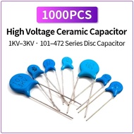 1000PCS High Voltage Ceramic Capacitor 1KV-3KV 101 102 103 221 331 471 561 681 821 222