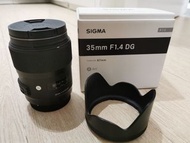 Sigma 35mm f1.4 for Canon EF