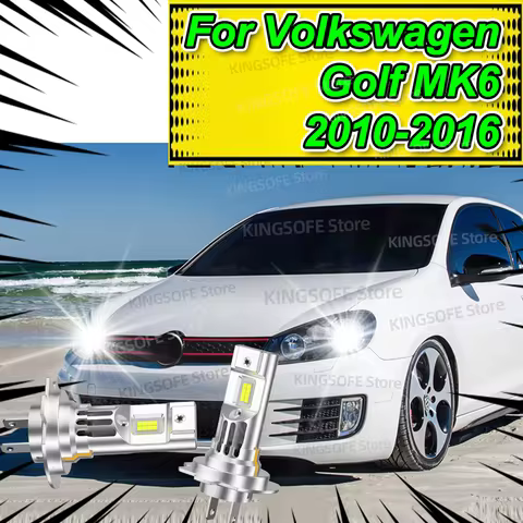 LED Bulbs Car Headlight 50000LM Plug and Play Mini LED Lamps For Volkswagen Golf MK6 2010 2011 2012 