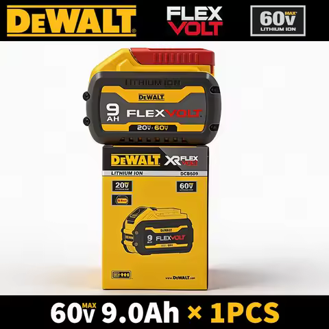 DCB609 Dewalt 60V 9Ah Battery 20V/60V MAX Flexvolt Lithium Ion Battery High Power 180Wh Rechargeable