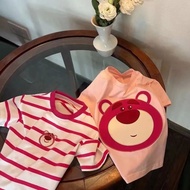 Clothes t-shirt/ lotso pink children's t-shirt/