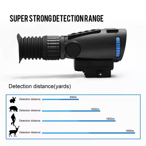 384*288 Thermal Imageing Scope Thermal Rifle Scope 35mm Lens Thermal Imager Sight with Video Rec PIP