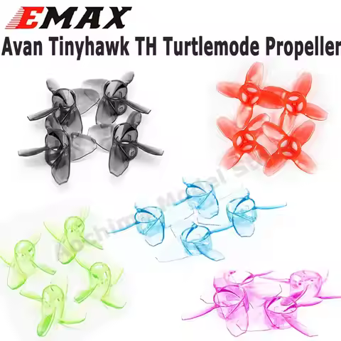 2Pairs EMAX Avan Tinyhawk TH Turtlemode Propeller 2CW+2CCW 4-Paddle 40mm Props for Indoor Flying 080