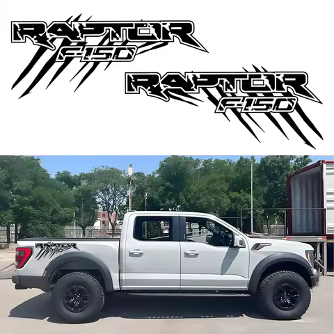 2Pcs Car Stickers For Ford Raptor F150 F250 F350 F450 F550 F650 F75 Pickup Graphics Letter Vinyl Cov