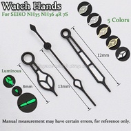 Green Luminous 3-needle Watch Hands  for NH35 NH36 4R 7S Watch Movement Watch Needle Replacement Rep