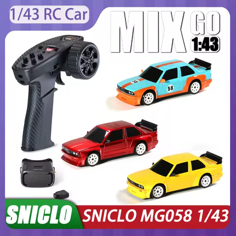 SNICLO MG058 1/43 Mini Scale RC Car Drift Alloy With Gyro FPV Camera Goggle Racing Car Desktop Toys
