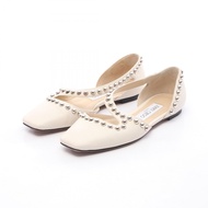 [มือสอง] รองเท้าส้นสูงหนังสีงาช้าง Jimmy Choo รุ่น JOEZIE FLAT สำหรับผู้หญิง สภาพมือสอง B