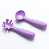 Farandole Small Noodle Fishing And Spoon Smart Learning Tableware Set Purple Design Made In Taiwan M