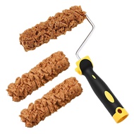 3Pcs Handheld Paint Roller Kit Ergonomic Handle Washable Reusable Multipurpose Paint Rollers Texture