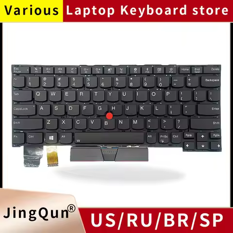 Laptop Replacement US/RU/Russian Keyboard for Lenovo ThinkPad X13 Yoga GEN1/X390 Yoga with backlight