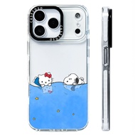 Cute Hello Kitty And Snoopy Dabble Case Compatible For IPhone 11 12 13 14 15 16 17 Pro Max 13Mini Co