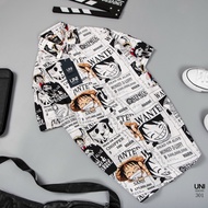 [Hoàn Tiền 15%] Áo sơ mi tay ngắn one piece luffy