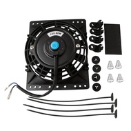 (URXN) 6 Inch Slim 650CFM Radiator Cooling Fans Universal Slim Pull Push 12V 80W Direct Replacement