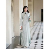 Duong Vu ao dai, ancient straight ao dai, high quality brocade material, innovative ao dai, CNY ao d