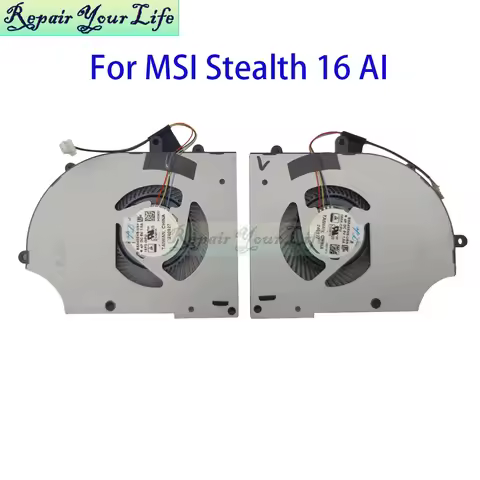 Laptop Cooling CPU GPU Fan For MSI Stealth 16 AI Studio A1V A1VIG A1VHG A1VGG A1VFG BS5405HS U5N U5P