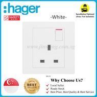 [✅SG Safety Mark&amp;AuthorizedSeller]High Quality Hager 13A Socket Switch (Single/Double)