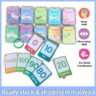 Early Childhood Education Enlightenment English Word Flash Card Fun Learning Cards 2-8 years old AC-