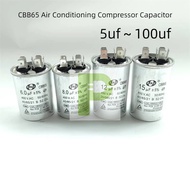 Cbb65 Air Conditioning Compressor Capacitor 5uf~100uf 450VAC Explosion-Proof Capacitor