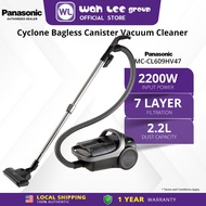 PANASONIC MC-CL609 2200W CYCLONE BAGLESS CANISTER VACUUM CLEANER WITH HEPA FILTER MC-CL609HV47 WAH L