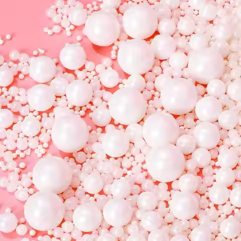 130g/4.58 Oz Pearl Sugar Sprinkles,Mix Size,Ice Cream Cake Toppings and Cookie Decorating,Wedding Pa