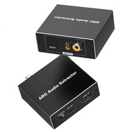 ✤192KHz HDMI ARC Extractor HDMI ARC Audio Support ARC TV to Toslink + Coaxial + Analog 3.5mm Ste W☭