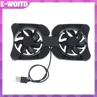 E-WOITD Cooler Notebook Cooling Pad Radiator Cooler Mini Laptop Fan Stand Notebook Foldable Folding 