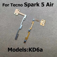 For Tecno Spark 5 Air Power Volume Button Switch On Off Key Ribbon Flex Cable KD6a