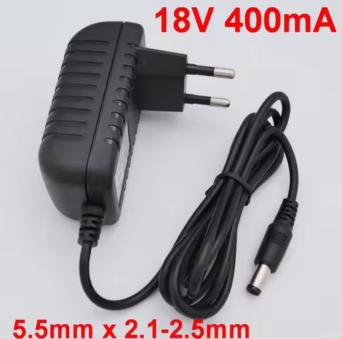 1PCS 18V 400mA High quality IC solutions AC 100V-240V Converter Adapter DC 18V 0.4A Power Supply EU