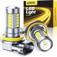 AUXITO H11 H8 LED Fog Light Bulbs 6500K White 500% High Brightness H11/H16/H8 LED CSP Chips DRL Repl