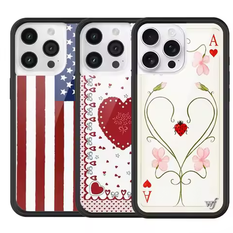 Fashion Love Heart Polka Dots Cute Phone Case For iPhone 16 Pro 15 Plus 14 13 12 Pro Max 17 Acrylic 