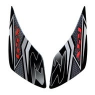 Suzuki GSXR Modified Fuel Tank Sticker 3D Fishbone Sticker Anti-skid Sticker Motorcycle Gray Protect