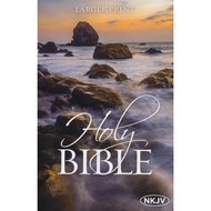 Bible: NKJV, Holy Bible, Larger Print, Paperback