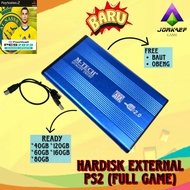 HARDISK EXTERNAL PS2 FULL GAME 40GB 60GB 80GB 120GB 160GB FULL GAME