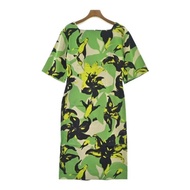 Dries Van Noten Dress Black Women Green Yellow