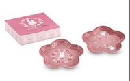 (全新 有盒 NEW) LE CREUSET (LC) Miffy Flower Plate (Set of 2) 19cm Rose Quartz 陶瓷 花形碟 餐碟 碟  (2件裝) 玫瑰粉紅色