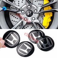 （FT）COD Honda 4pcs 56mm Car Wheel Center Hub Cap Emblem Sticker for civic city Mugen