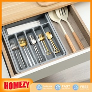Kitchen Cutlery Holder Drawer Expandable Storage Tray Home Adjustable Cutlery Cabinet Organizer