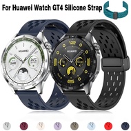 Huawei Watch GT 4 Silicone Magnetic Buckle Strap For Huawei Watch GT 4 46mm Smart Watch Silicone Strap