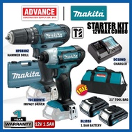 05.05 MAKITA 12Vmax Starter Kit Cordless Combo ( HP333DZ 12V Hammer Drill / TD110DZ 12V Impact Drive