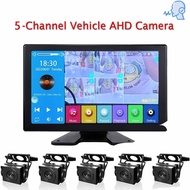 10.1 DVR Monitor with 5 Camera Vehicle Dash Cam AHD Camera Monitor System Voice Command BSD
